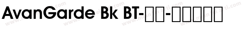 AvanGarde Bk BT-常规字体转换